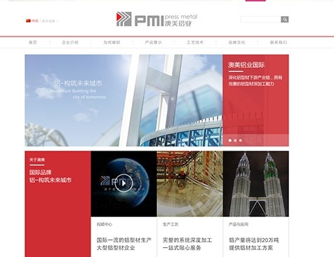 廣東澳美鋁業(yè)有限公司網(wǎng)站建設項目
